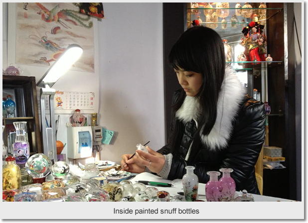 Inside painted snuff bottles