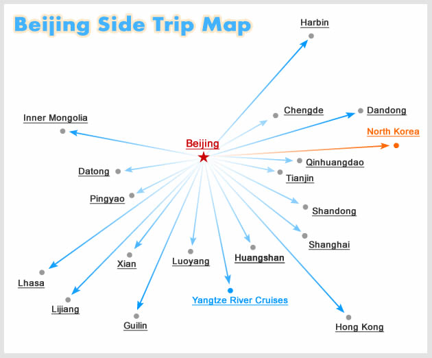 Beijing Side Trip Map